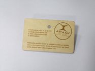 CR80 Credit Card Size Wood Business Member Card With NFC IC 13.56MHZ Chip