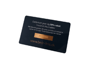 Durable Metal Membership Card Copper Bronze Brushed Laser Engrave