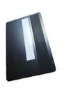 Metal Steel Matt Black Debit Card Hico Magnetic Strip Silver Edges